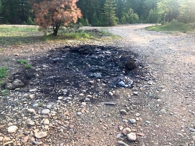 Another small fire from the arson spree. Each fire originated from either a pile of yard waste or garbage that had been dumped in that area.