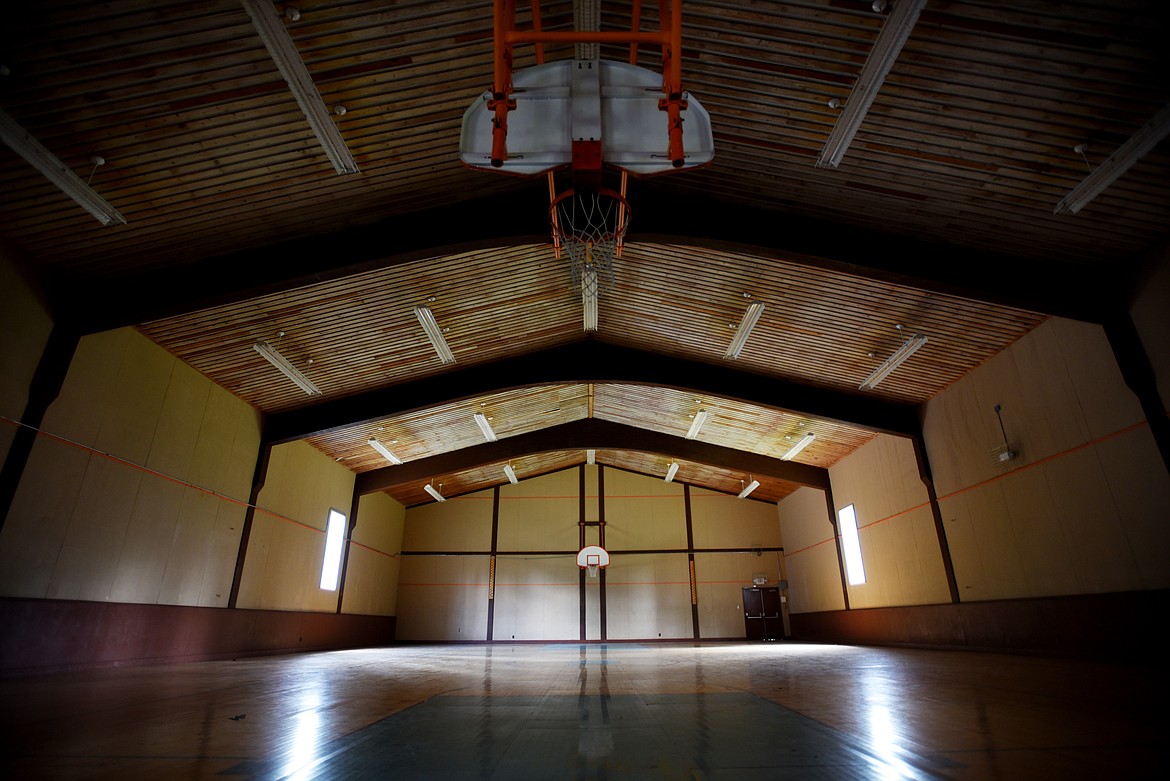 The old gymnasium at the defunct Swan River Correctional Training Center.