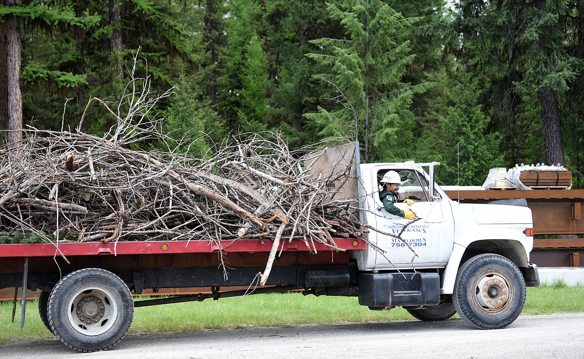 Members of the Montana Conservation Corps were at Camp Ponderosa to help with the cleanup and revitalization efforts.