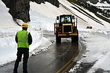 Glacier Park's Sun Road pretty much snow-free