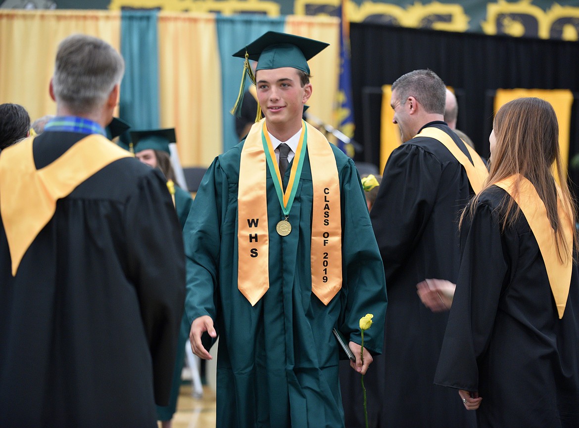 Whitefish High School graduated 96 seniors Saturday as part of the Class of 2019 during a commencement ceremony in the gym. (Heidi Desch/Whitefish Pilot)