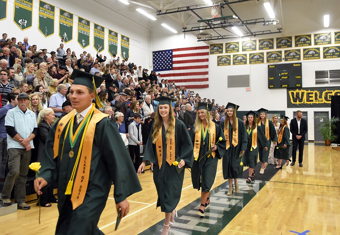 Whitefish High School graduated 96 seniors Saturday as part of the Class of 2019 during a commencement ceremony in the gym. (Heidi Desch/Whitefish Pilot)