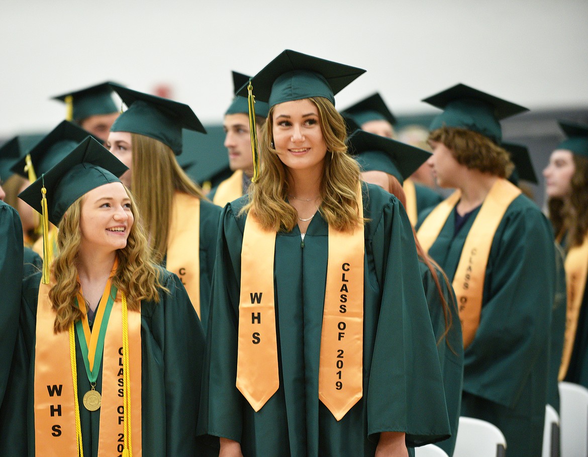 Whitefish High School graduated 96 seniors Saturday as part of the Class of 2019 during a commencement ceremony in the gym. (Heidi Desch/Whitefish Pilot)