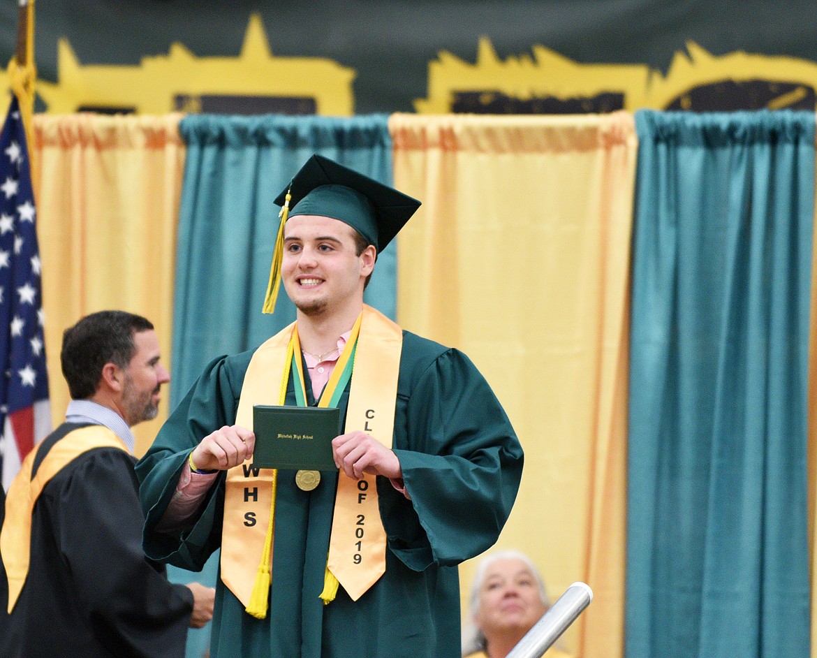 Whitefish High School graduated 96 seniors Saturday as part of the Class of 2019 during a commencement ceremony in the gym. (Heidi Desch/Whitefish Pilot)