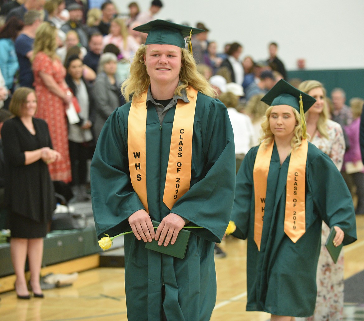 Whitefish High School graduated 96 seniors Saturday as part of the Class of 2019 during a commencement ceremony in the gym. (Heidi Desch/Whitefish Pilot)