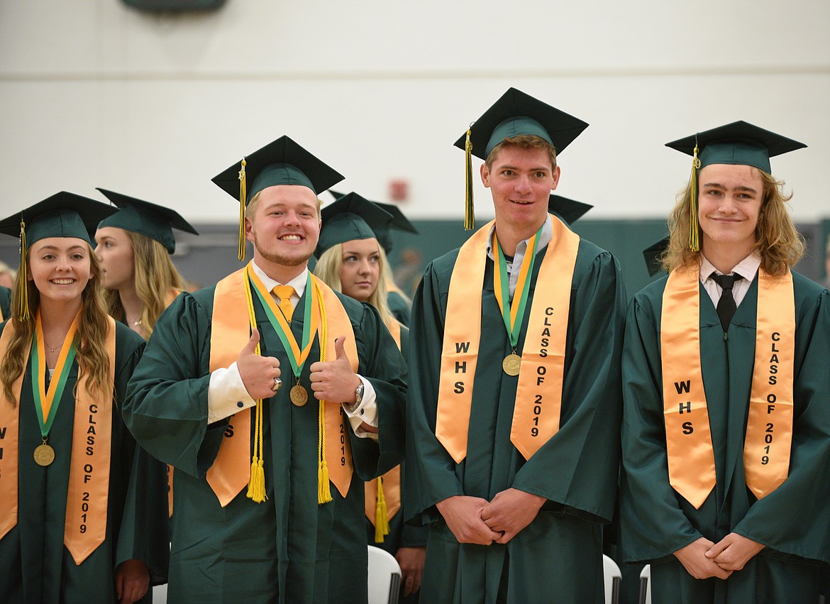 Whitefish High School graduated 96 seniors Saturday as part of the Class of 2019 during a commencement ceremony in the gym. (Heidi Desch/Whitefish Pilot)