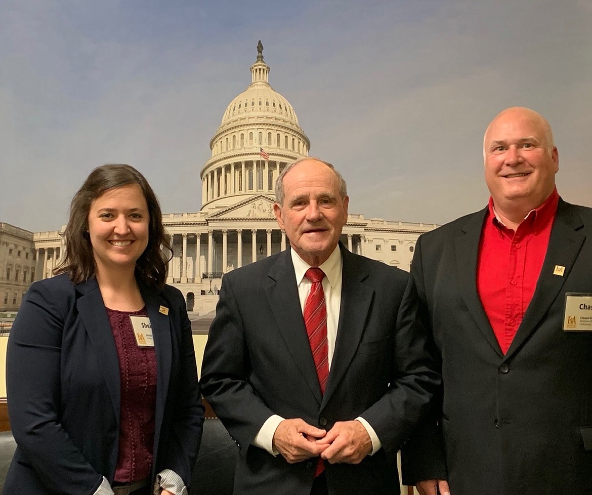 From left: Idaho Brewers Guild executive director Sheila Francis, Idaho Senator Jim Risch and Chase Sanborn get a picture together in Washington, D.C., during the Brewers Association&#146;s &#147;Hill Climb.&#148;