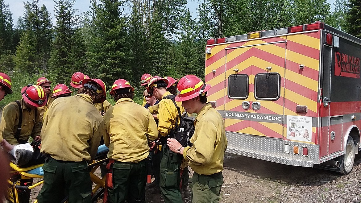 Extracting an injured patient from the backwoods takes skill and training.