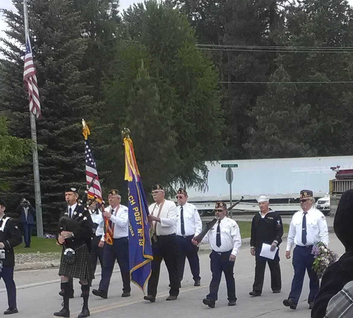 VETERANS MARCH through Superior for Memorial Day services in St. Regis on Monday, May 27. (Courtesy photo)