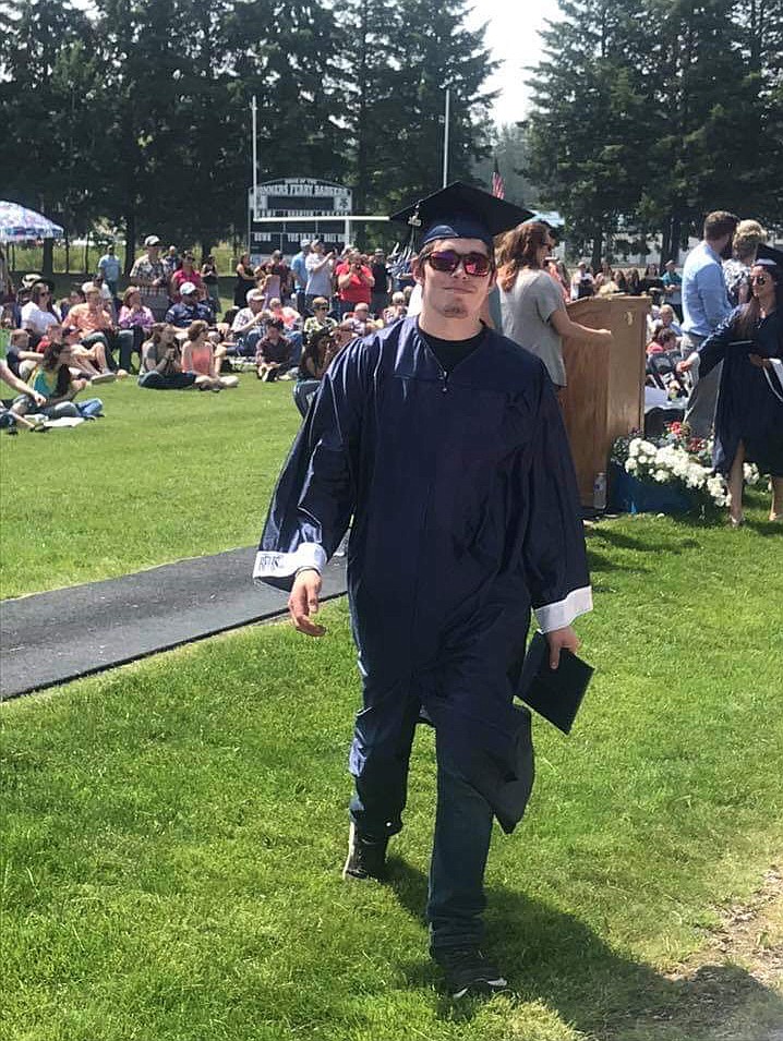 (Courtesy Photo)Timothy Jones walking away a proud graduate.