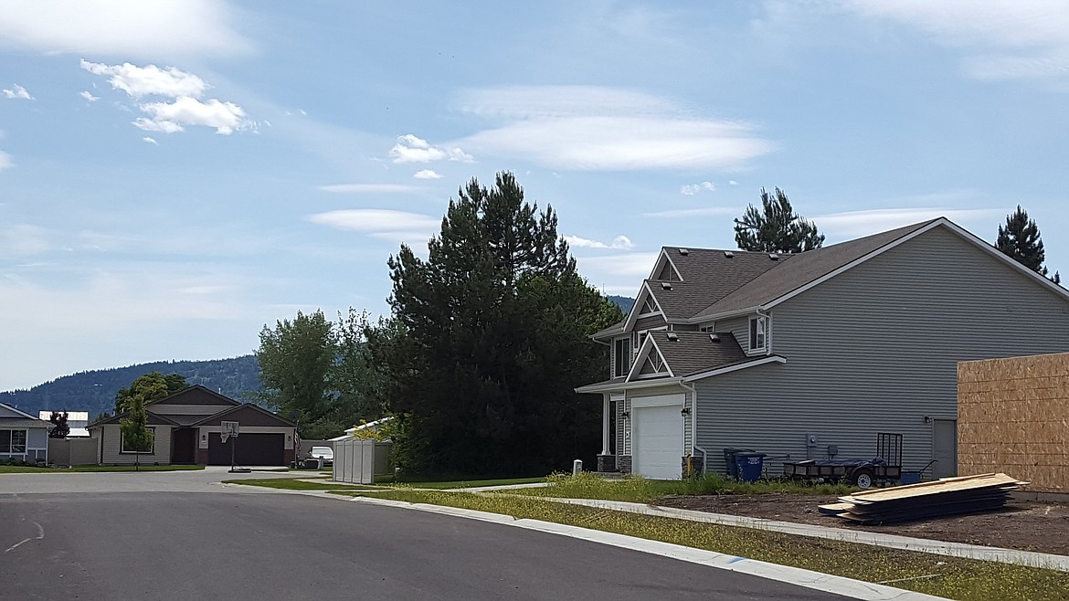 A few new construction homes are under construction in pocket neighborhoods around central Post Falls.