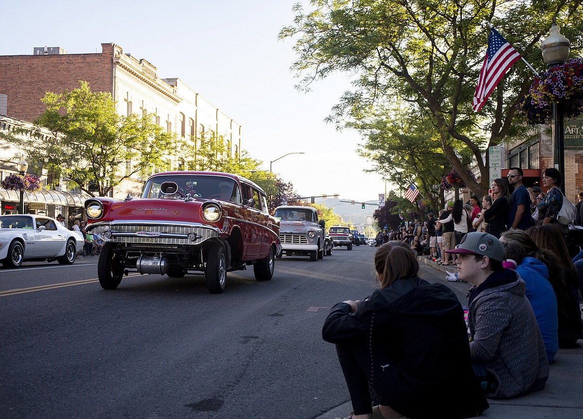 Spectators watch the Friday night Car d&#146;Lane Cruise at the corner of Fifth Street and Sherman Avenue in downtown Coeur d&#146;Alene in this 2018 photo. (LOREN BENOIT/Press File)