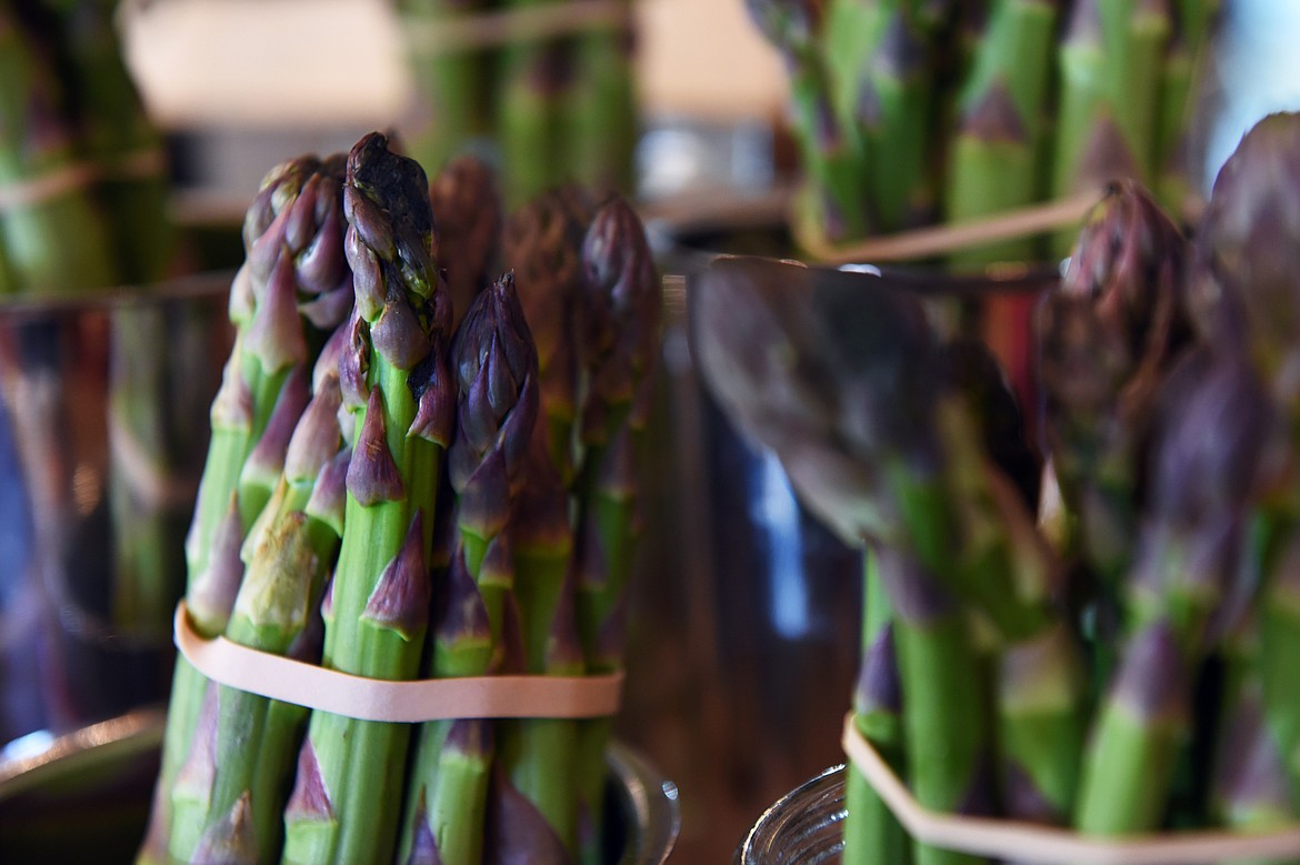 Organic asparagus for sale at Max's Market in Bigfork on Tuesday, June 11. (Casey Kreider/Daily Inter Lake)