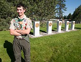 Eagle Scout project salutes military branches