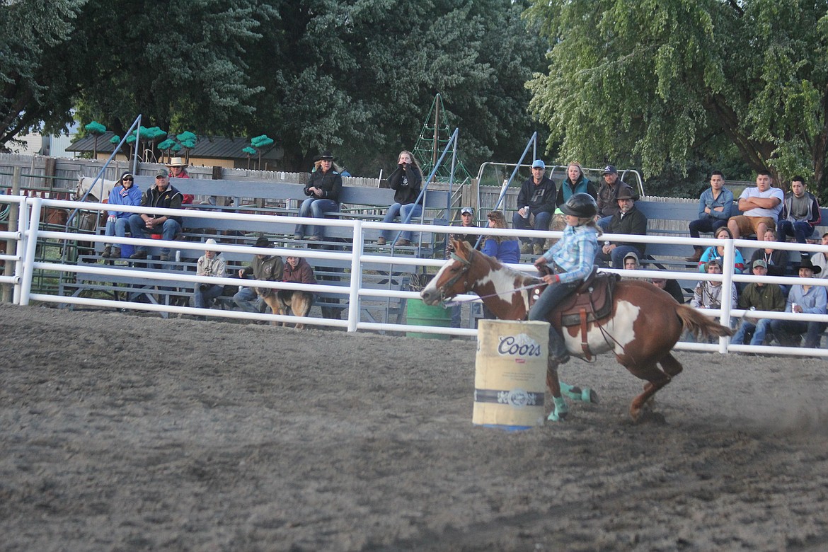 Photo by TANNA YEOUMANS
There was an adult and youth catagory for the barrel racing event.