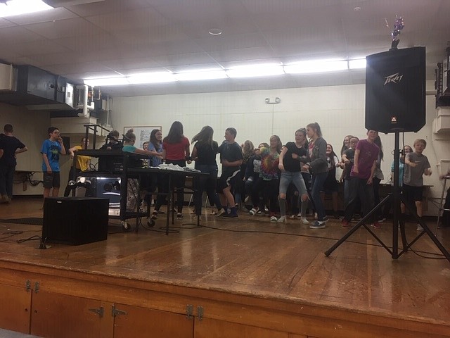 (Courtesy Photo)
Cafeteria dance party for the students.