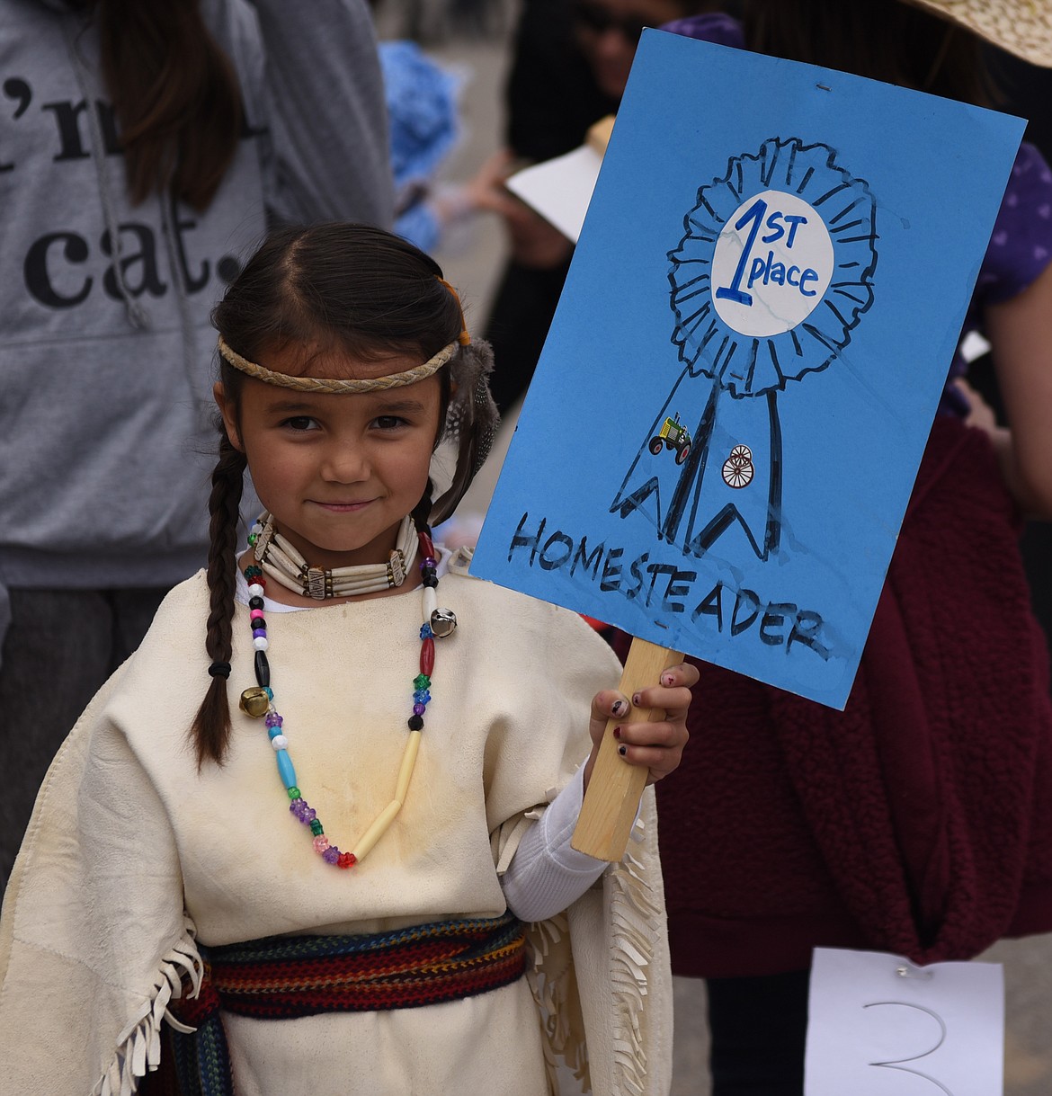 NIYAH BARBER of Hot Springs was appropriately dressed as an &#147;original homesteader&#148; in the Homesteaders category of the parade. Niyah took top honors in her category.