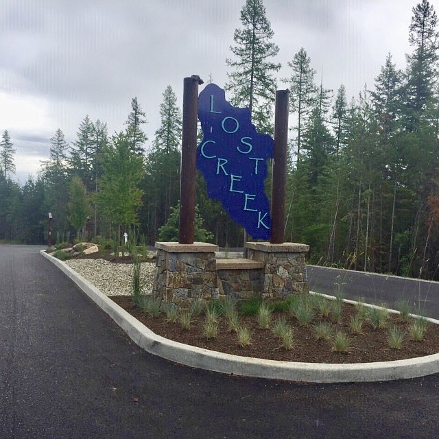 Entry into one of the three phases of Lost Creek Estates near Rathdrum and Hauser.