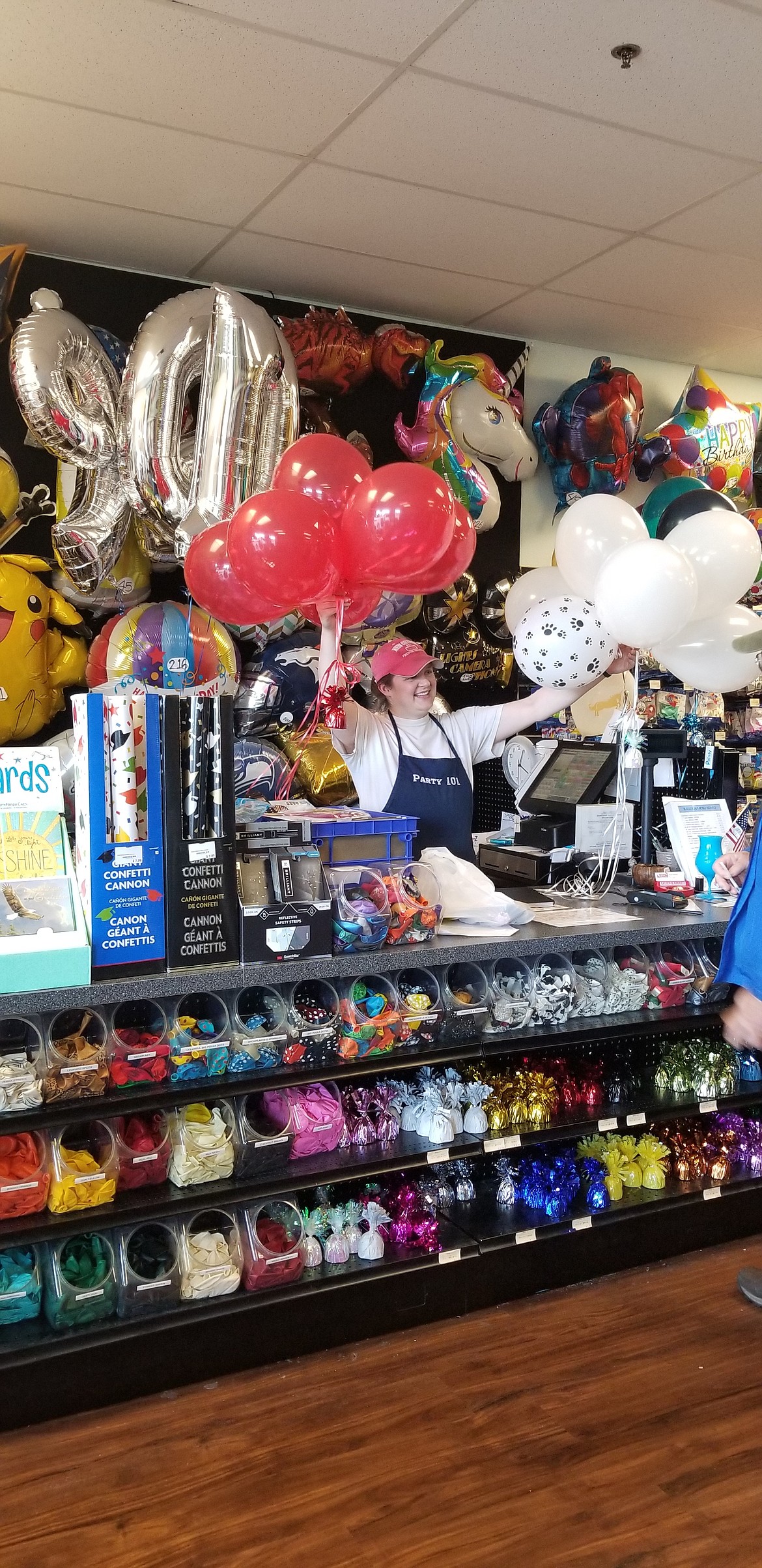 Graduation is the busiest time of year for Party 101, a locally owned, five-year-old business. (Photo by Beth Hanggeli)