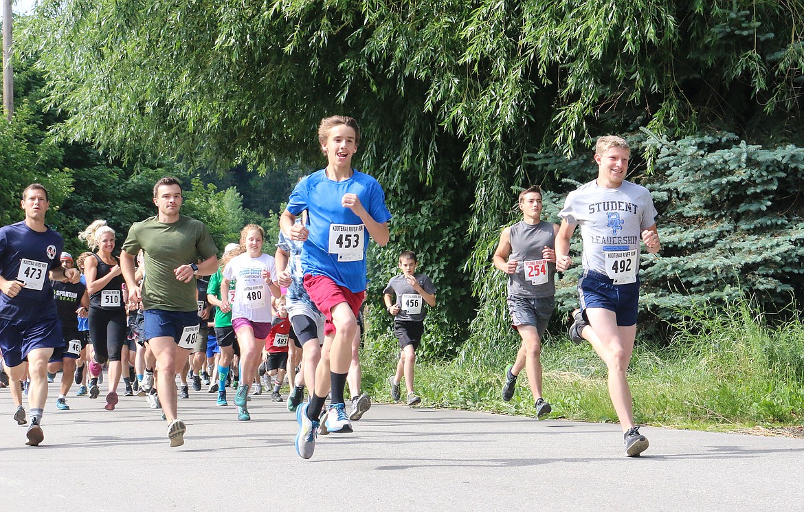 Photo by MANDI BATEMAN
The Kootenai River Run off to a fast start with Connor Alexander and Sam Gorton fighting for the lead.