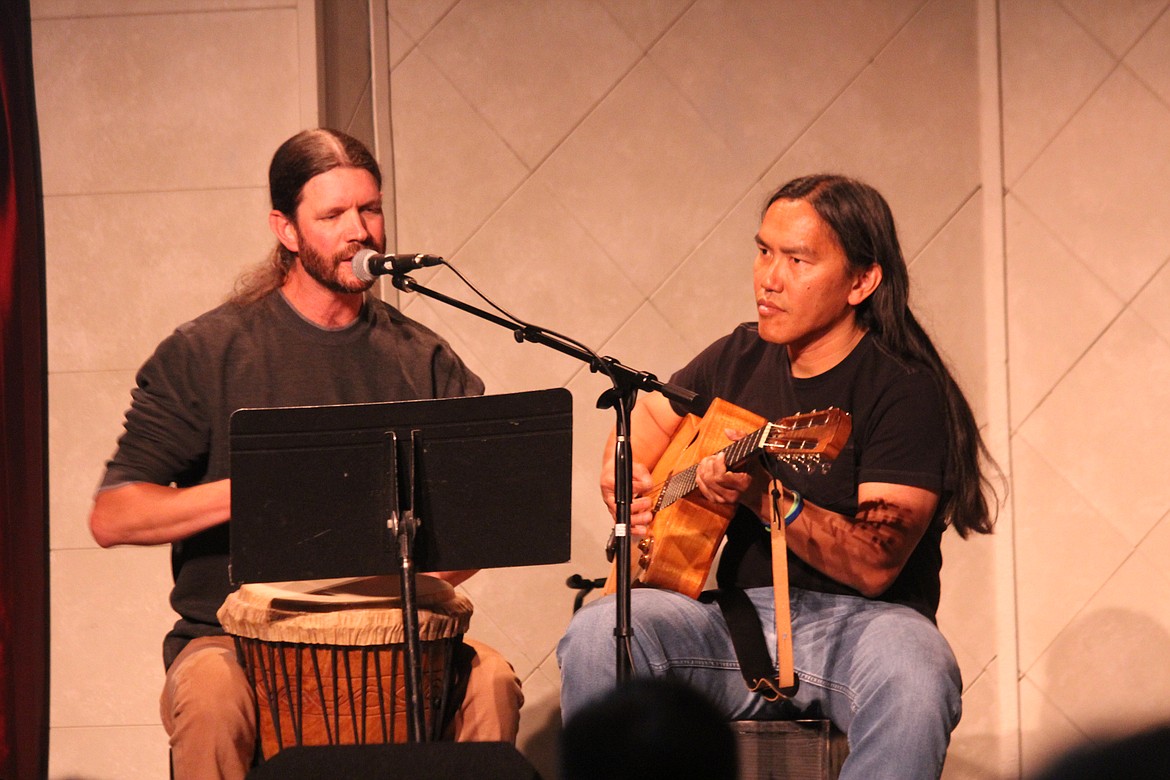 Photo by TANNA YEOUMANS
Josh Sherven played a song that he wrote 14 years ago for the first time accompanied by Paul Bonnell.