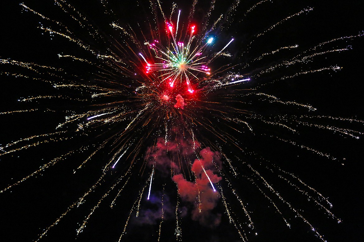 Photo by MANDI BATEMAN
With a wide variety of fireworks, some are themed, while others are expected to make shapes, such as a heart.