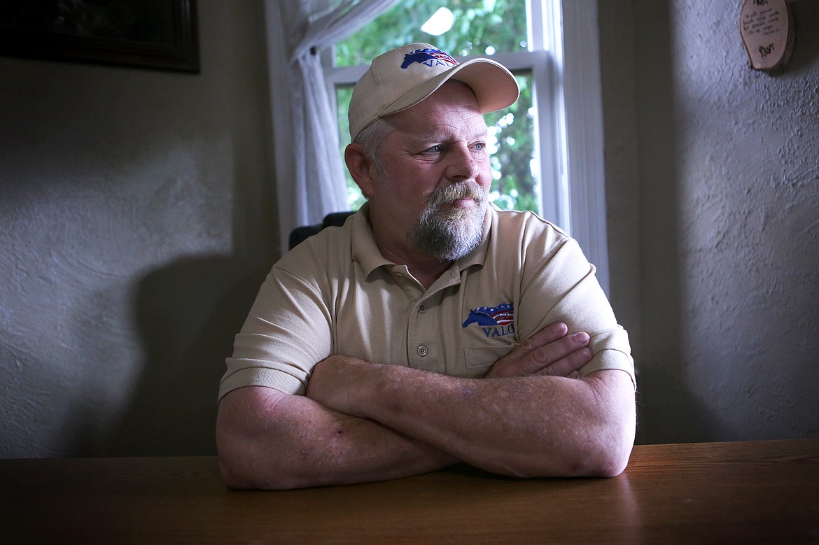 Wayne Appl, operations manager for Valor Equine Therapy Service Inc., is pictured in Kalispell on Thursday, June 20. Valor provides horse therapy programs for veterans and first responders living with PTSD and chronic stress. The organization is hosting a demonstration in Bigfork on July 13 to raise awareness about their program and to give potential attendees a preview of what they might experience. (Mackenzie Reiss/Daily Inter Lake)