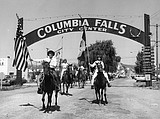 History: Columbia Falls arch went up in '63, came down in '75