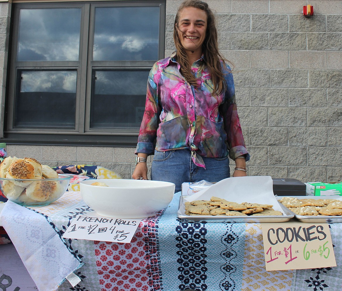 Ellie Turner sells baked goods from Turntable Bakery that she operates out of Alberton. (Maggie Dresser/Mineral Independent)