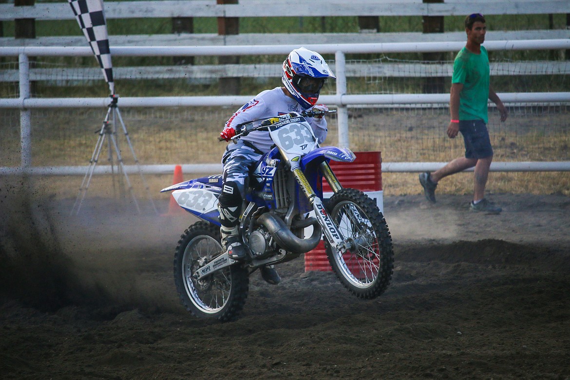 Trevor Mort accelerates during an event.