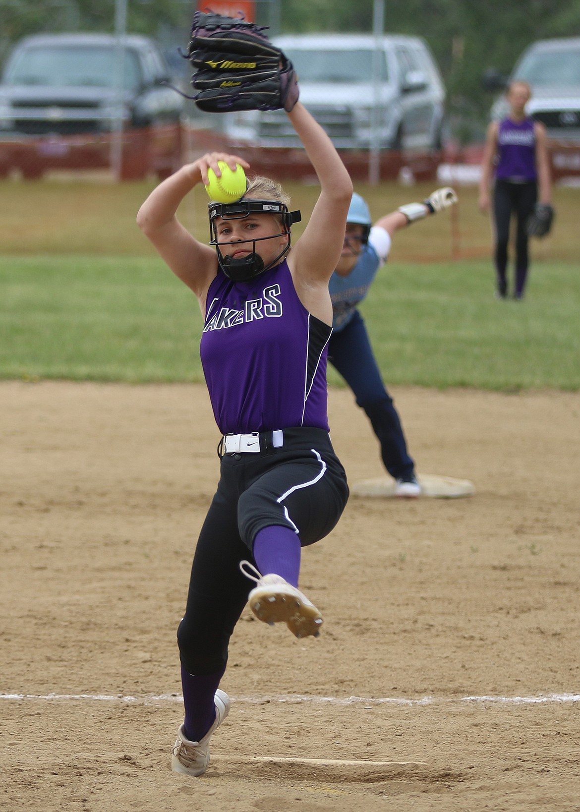 POLSON PURPLE Rain Ashlynn DePoe pitched the 14U Polson Lakers to a victory over the Electric City Heat Sunday in Great Falls. (photo courtesy of Bob Gunderson)