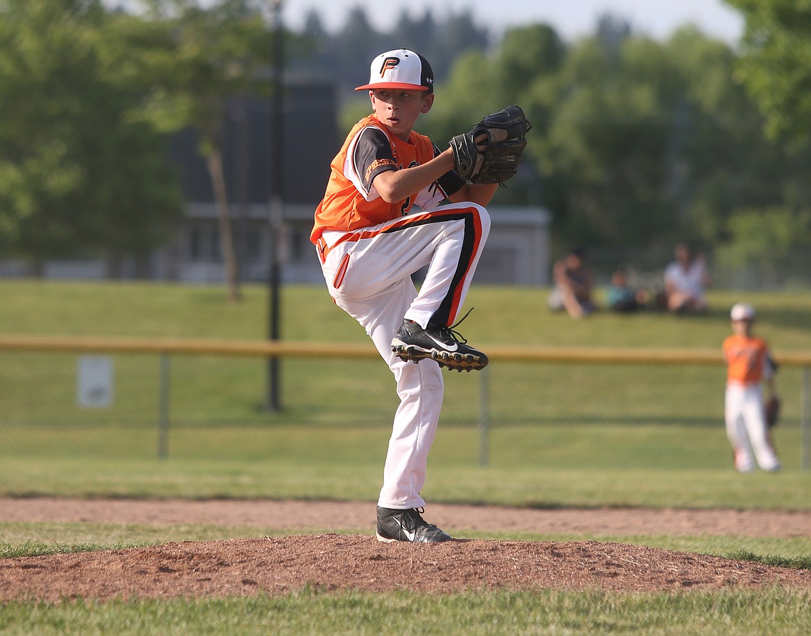 Post Falls&#146; Taylor Holding delivers a pitch in a game against Coeur d&#146;Alene on Friday.