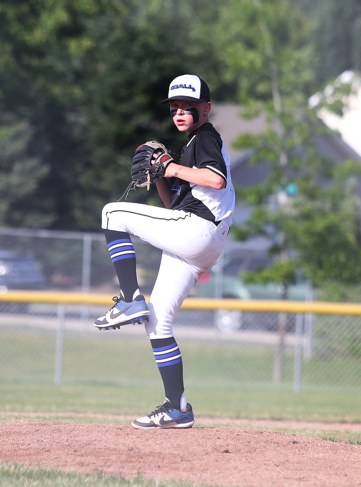 Coeur d&#146;Alene&#146;s Tyler Voorhees delivers a pitch in a Little League District 1 tournament game against Post Falls last Friday at the Canfield Sports Complex in Coeur d&#146;Alene.