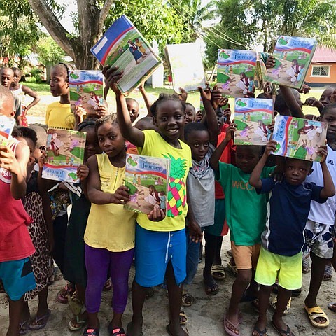 Courtesy photo
With each shoebox, each child receives a booklet written in their own language called &#147;The Greatest Gift&#148; and they are presented with the gospel message. Each child is also invited to be part of a 12-week discipleship course called &#147;The Greatest Journey.&#148; This course is designed to impart the gospel of Christ and the messages of the Bible in 12 lessons so that the child can learn who Jesus is, and how to follow Him and be His disciple.