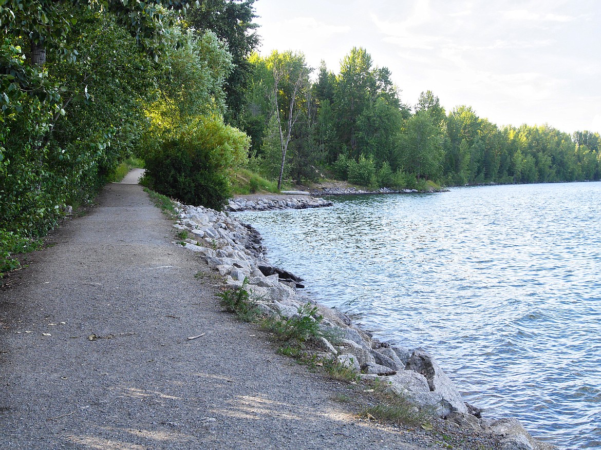 (Photo by DWAYNE PARSONS)The establishment of the Pend d&#146;Oreille Bay Trail created a tremendously valuable asset for the two cities and for Bonner County as well. Though it does not produce income, for the county or cities, the trail provides access to a personalized not-so-crowded experience with the lake, including its history.