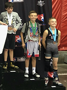 Courtesy photo
Rider Seguine of Team Real Life also competed in the USA Wrestling Kids 2019 Freestyle National Championships on June 29. Again, the total wrestler count for the tournament was close to 750 from across the country. Rider placed 5th, making him a two-time All-American.