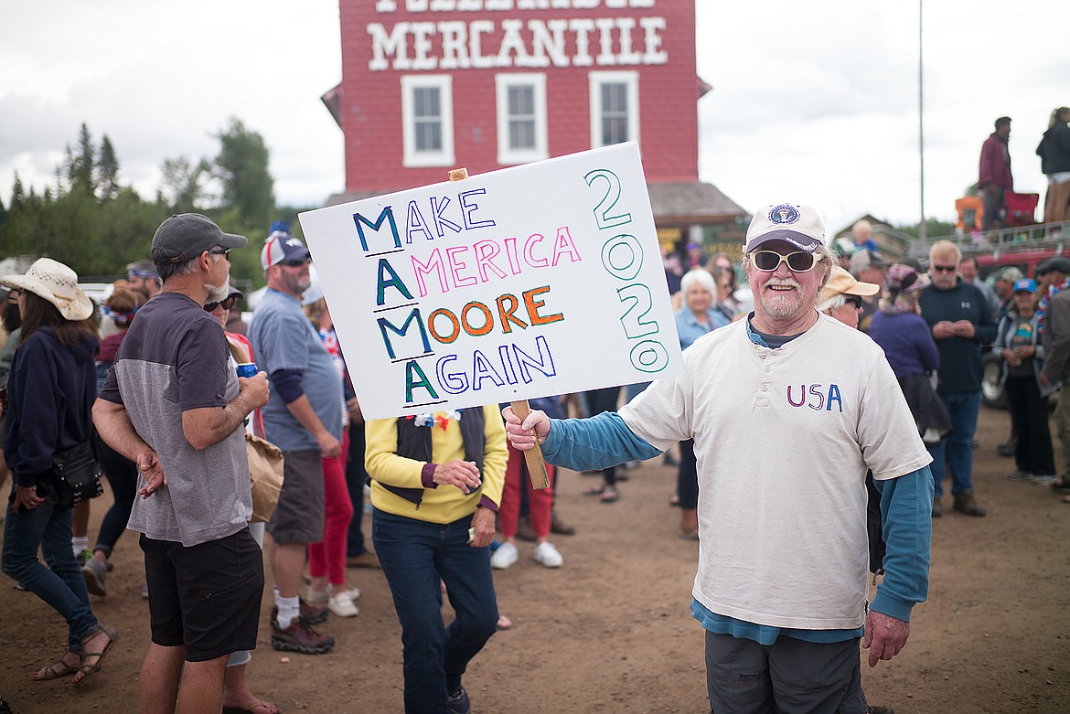 Artist Peter Moore kicks off his presidential bid.