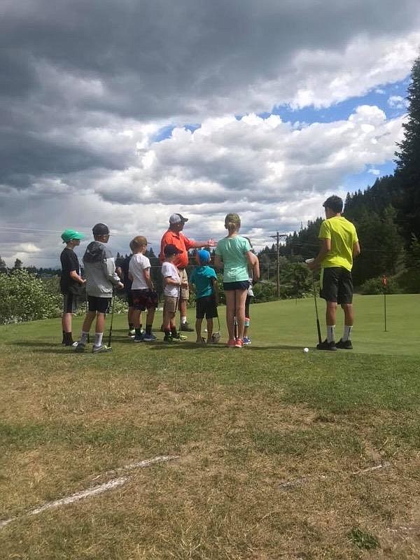 Courtesy photo
Ralph Lotspeich teaching a Youth Golf class. There will be another class Aug. 7-9 at the Mirror Lake Gold Course.