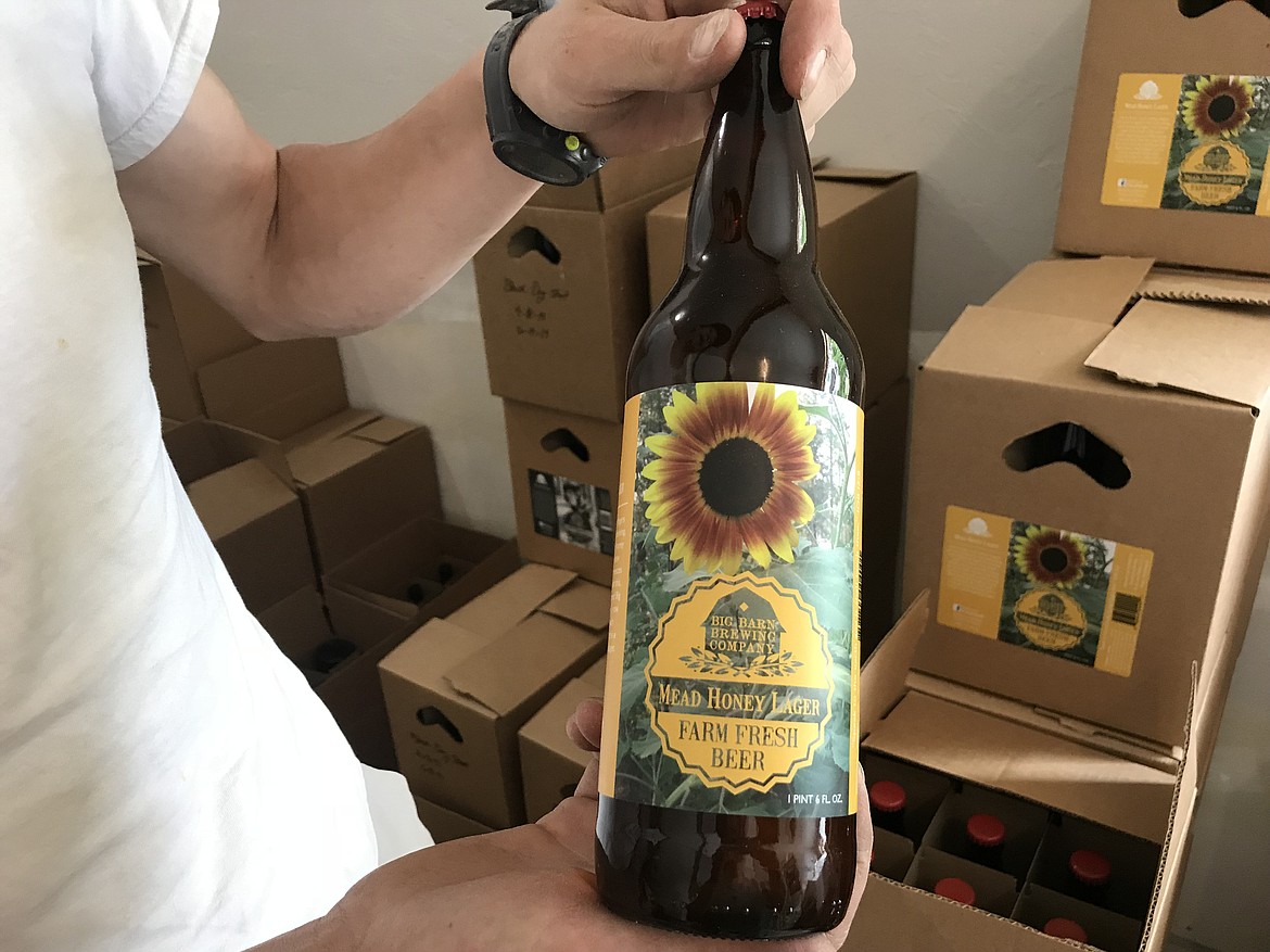 Big Barn Brewing Co. makes a variety of beers, using their farm-grown hops and fruit such as apricots, strawberries, and peaches.