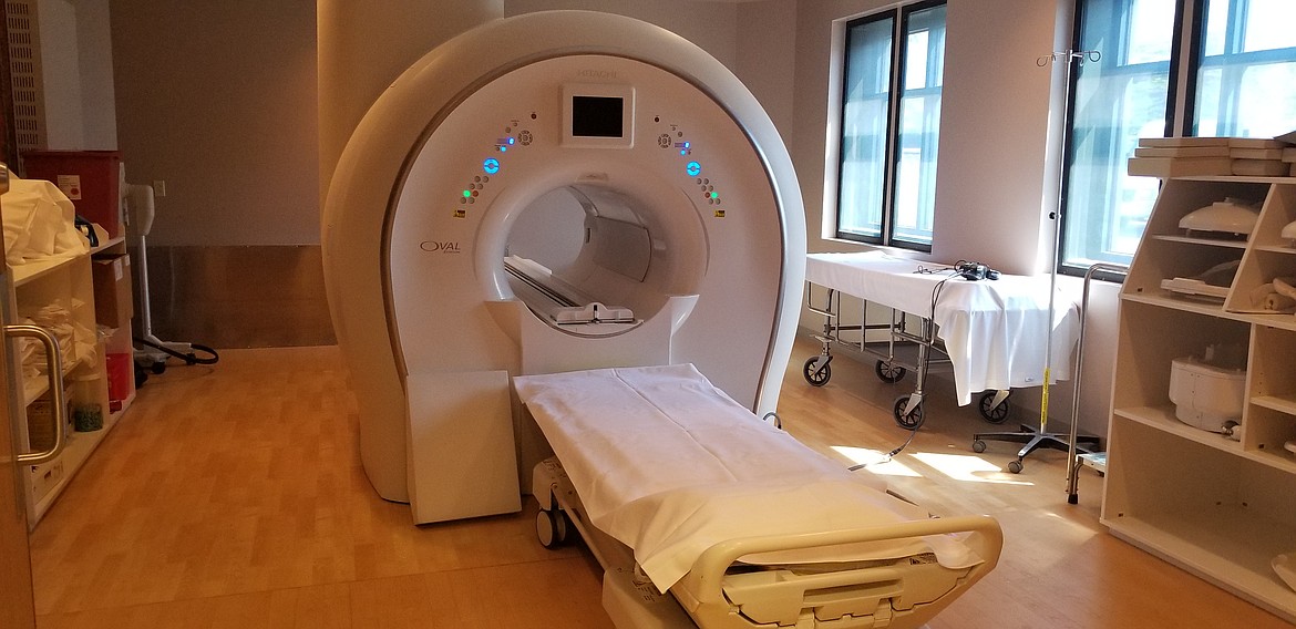 The Hitachi Echelon 1.5T magnetic resonance imaging machine at Northwest Specialty Hospital uses helium to cool the superconducting magnet. (Photo by Beth Hanggeli)