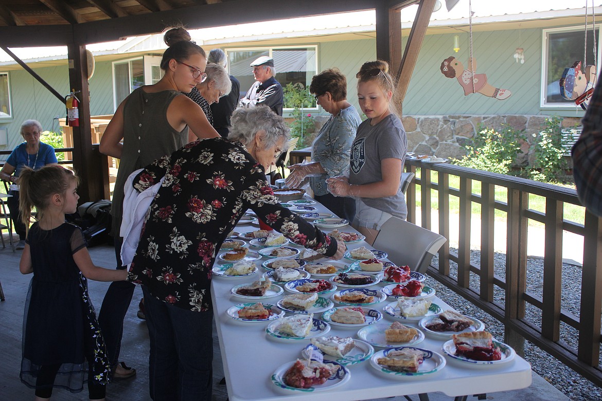 There was a wide selection of desserts.