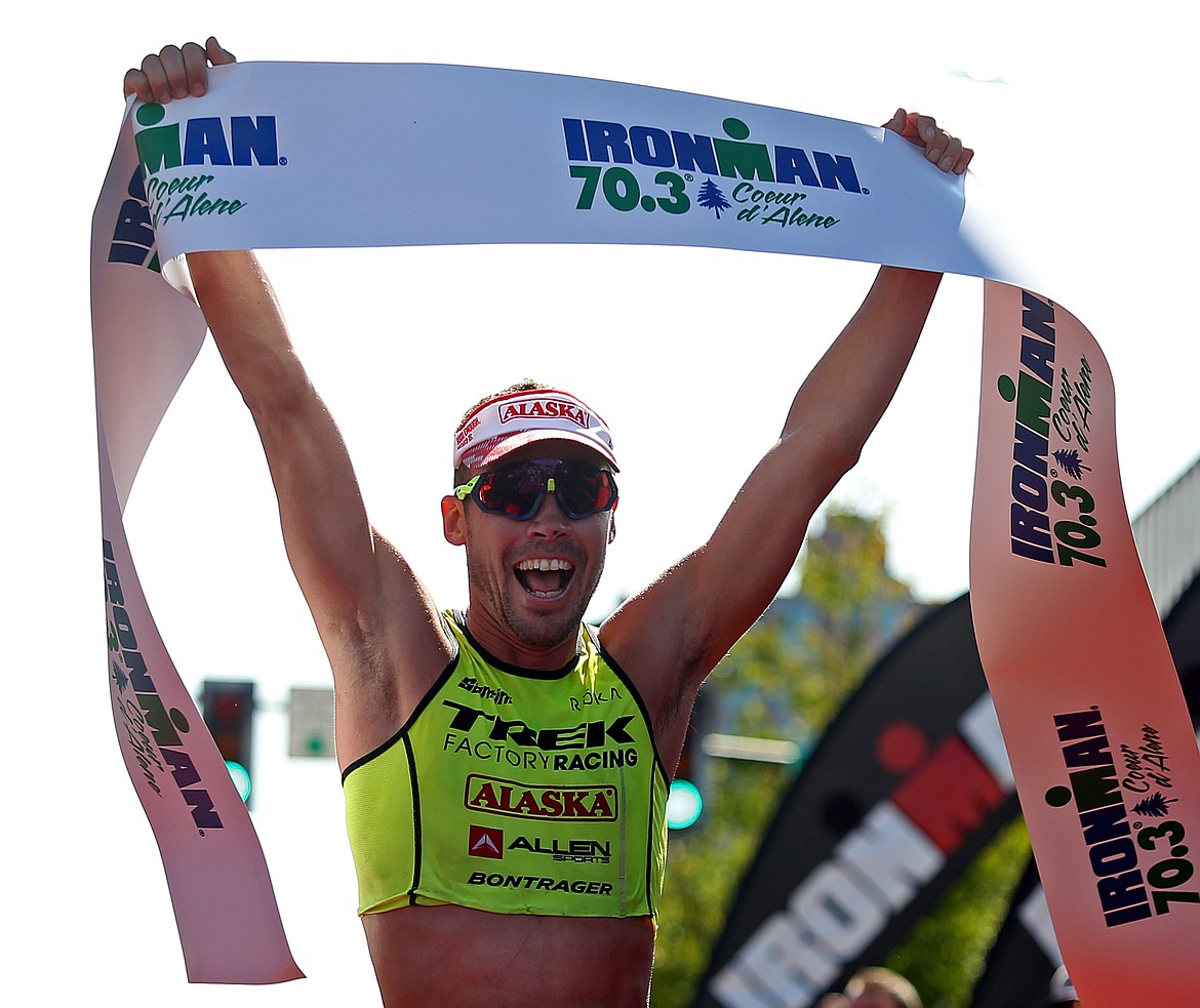 LOREN BENOIT/Press
Tim Reed, of Boulder, Colo., claimed his first professional Ironman 70.3 Coeur d&#146;Alene Victory with a time of 3 hours, 47 minutes and 53 seconds.