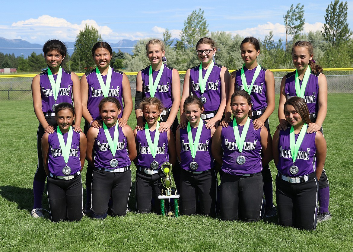 The POLSON PURPLE Wave placed second in Silver division last weekend's Emerald Tournament in Kalispell. (photo courtesy of Bob Gunderson)