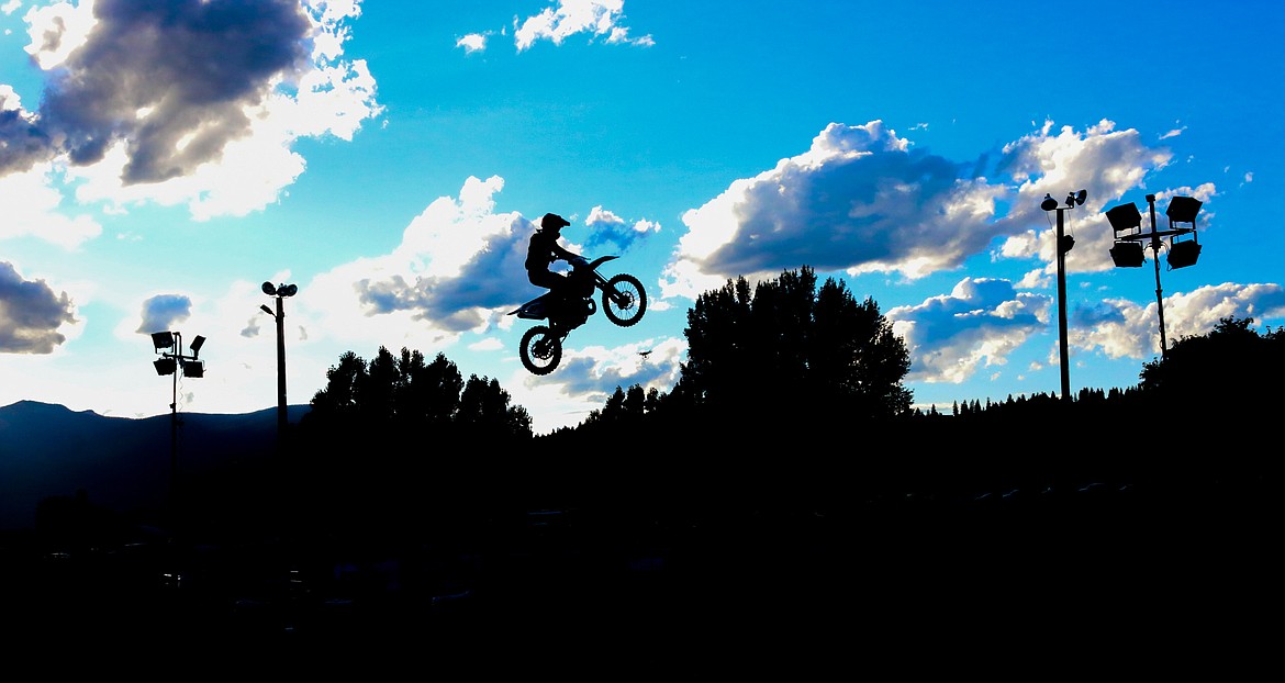 Photos by MANDI BATEMAN
Action continued all day long and into the evening on Saturday at the 9B Arenacross 2019 event, held at the Boundary County Fairgrounds.