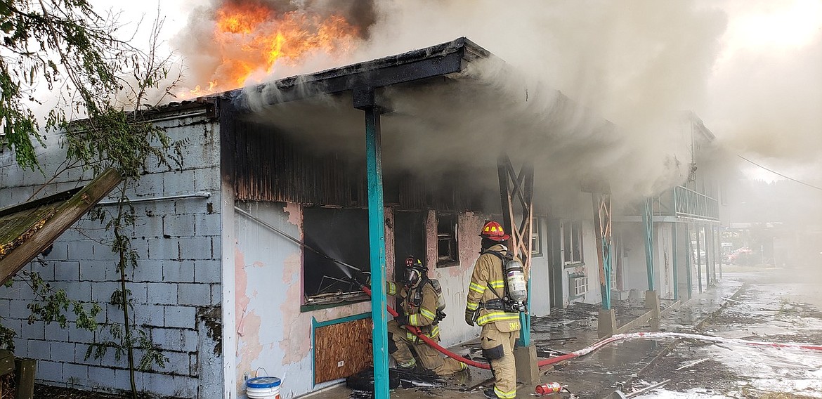 Keith Erickson / courtesy photo
The lack of electricity or gas running to the vacant Garden Motel are key indicators that the fire was human-caused.