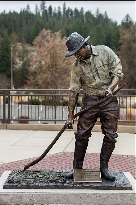 &#147;The Idaho Farmer&#148; by Terry Lee greets visitors to McEuen Park in Coeur d&#146;Alene.