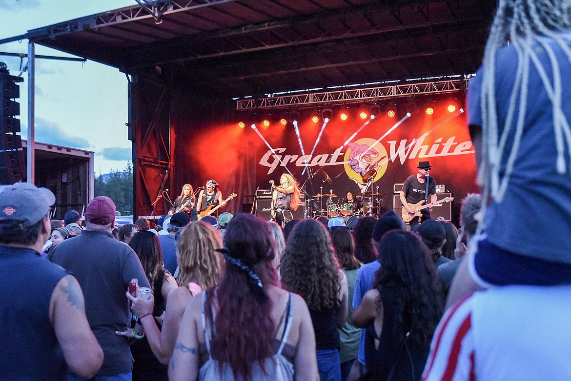 Great White performs at the Big Sky Bash Saturday. (Ben Kibbey/The Western News)