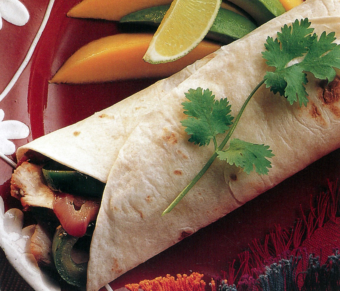 Fish fajitas are great, savory anytime treat.