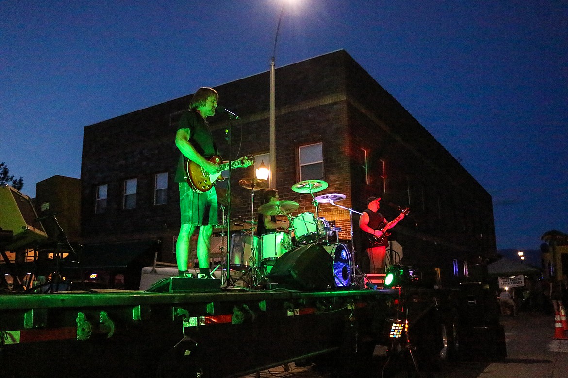 Photo by MANDI BATEMAN
Area 56 took to the stage at the 2019 Kootenai River Days street dance.