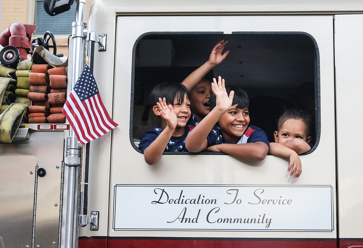 The small-town feel of the Fourth of July celebration embraced families.